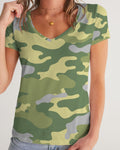 Camo Women's V-Neck Tee